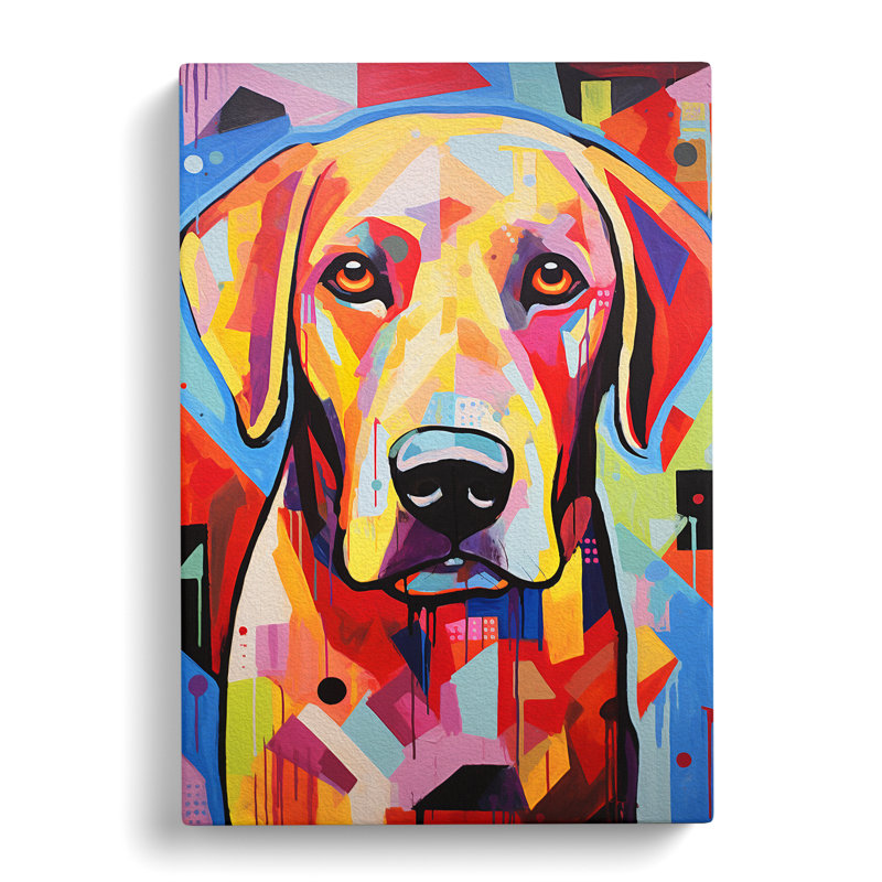 Labrador Retriever Constructivism - Wrapped Canvas, 76cm H x 50cm W x 3cm D
