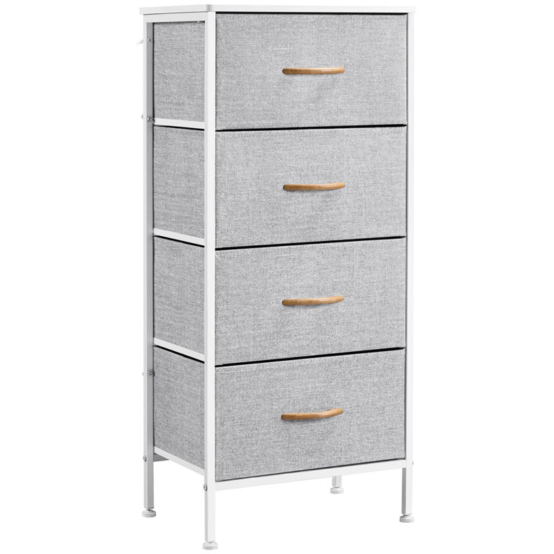 45cm W 4 - Drawer Chest of Drawers, Light Grey