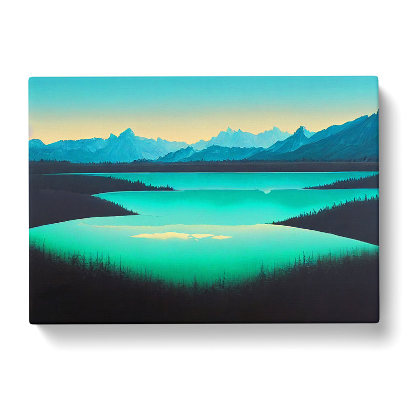 Mountain Lake - Wrapped Canvas Print