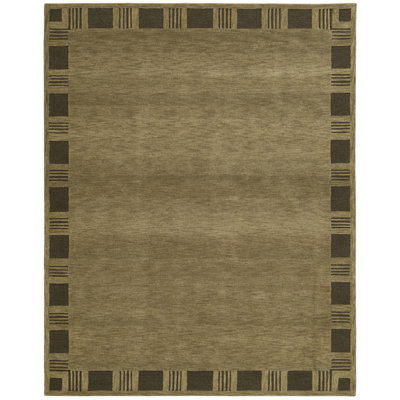 Hand-Tufted Geometric Wool Rug