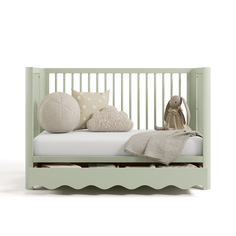 Casablanca 5-In-1 Convertible Crib With Mattress, Sage