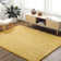 Rectangle Bettino Solid Color Machine Woven Polyester Area Rug in Yellow