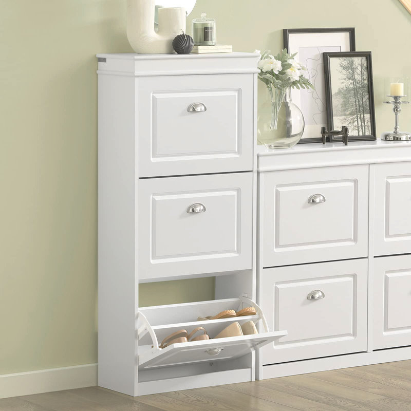 6 Pair Flip Down Shoe Storage