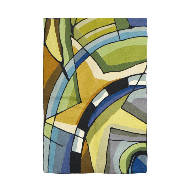 Walraven Abstract Hand Woven 90cm X 60cm Area Rug