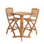 ARB Teak Outdoor Collection Outdoor Square Teak Bar Table