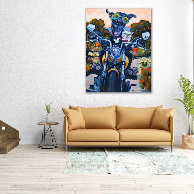 Under An Orange Sky - Canvas Print Wall Art, 20" H x 16" W