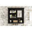 Armoire murale de salle de bain 32 "avec miroir, corbeille à pharmacie montée sur 4 tablettes, peu encombrante, étagère à fournitures réglable, fourre-tout-2060998030