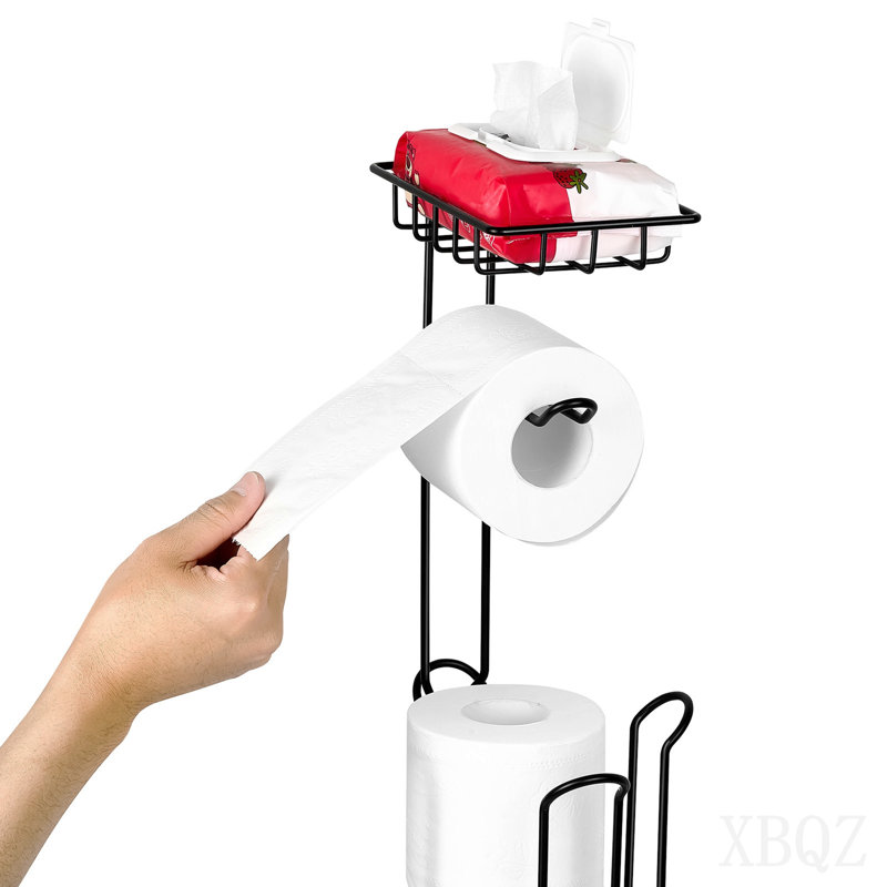 Porte-papier hygiénique sur pied avec tablette Mega Rolls