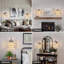 Ensemble de deux appliques murales modernes en cristal moderne avec finition noire et dorée, éclairage mural intérieur pour meuble-lavabo et décoration de pièce-986597670