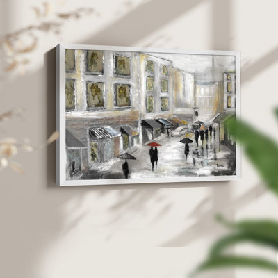 Marché du dimanche - Reproduction encadrée - Restickable
