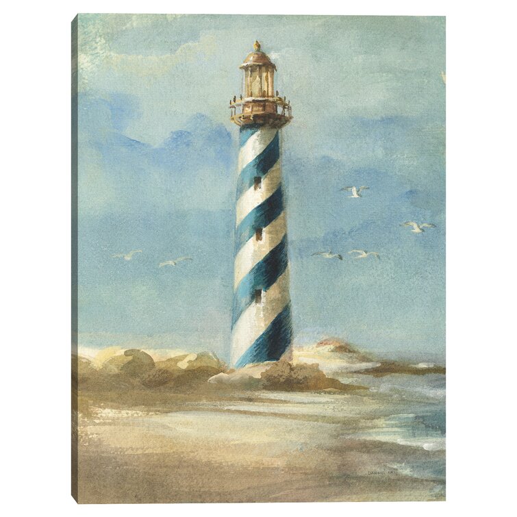 Breakwater Bay Lighthouse On Canvas Print | Wayfair