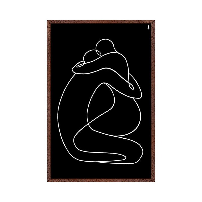 Formula Of Love by Lia Chechelashvili - Print on Canvas, Classic Brown Wood Framed, 152.5 cm H x 101.5 cm W
