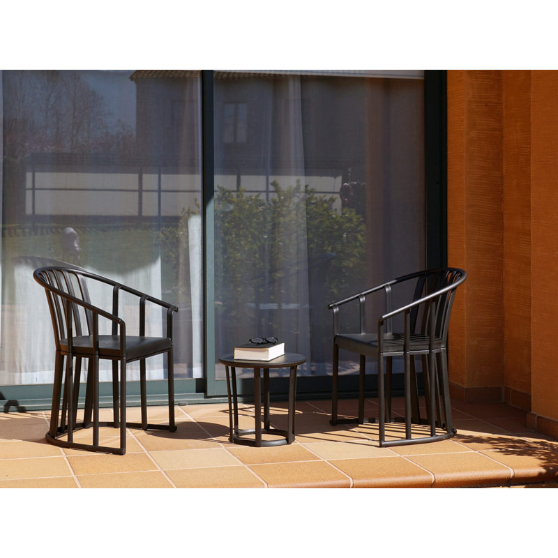 Raff 2 - Person Patio Conversation Set, White