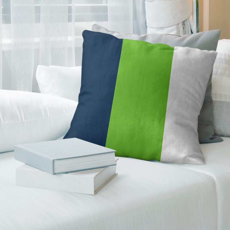 Housse de coussin , Vert, 18 po x 18 po, Polyester filé