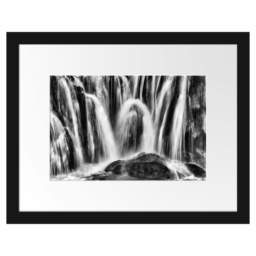 Kleiner Wasserfall Gerahmter Fotokunstdruck Poster