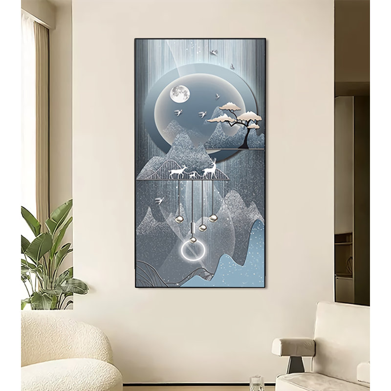 Impression encadrée sur papier, H 70,86 po x l 35,43 po x P 2,75 po