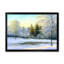 Paysage, arbres verts, peinture sur toile d'hiver-59758222-59758223