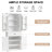 Tall White Bathroom Cabinet With Various Storage Compartments Doors And Drawer - Charming Design