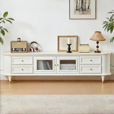 American-style Simple Off-white TV Cabinet