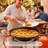 Magefesa 18-Inch Enameled Steel Paella Pan - 46 cm - 12 Servings, Ideal for Outdoor Cooking and Making Your Own Traditional Valencian Paella, Easy Cleaning-14447210