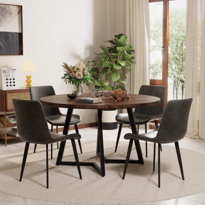 Mid Century Round Dining Table Sets