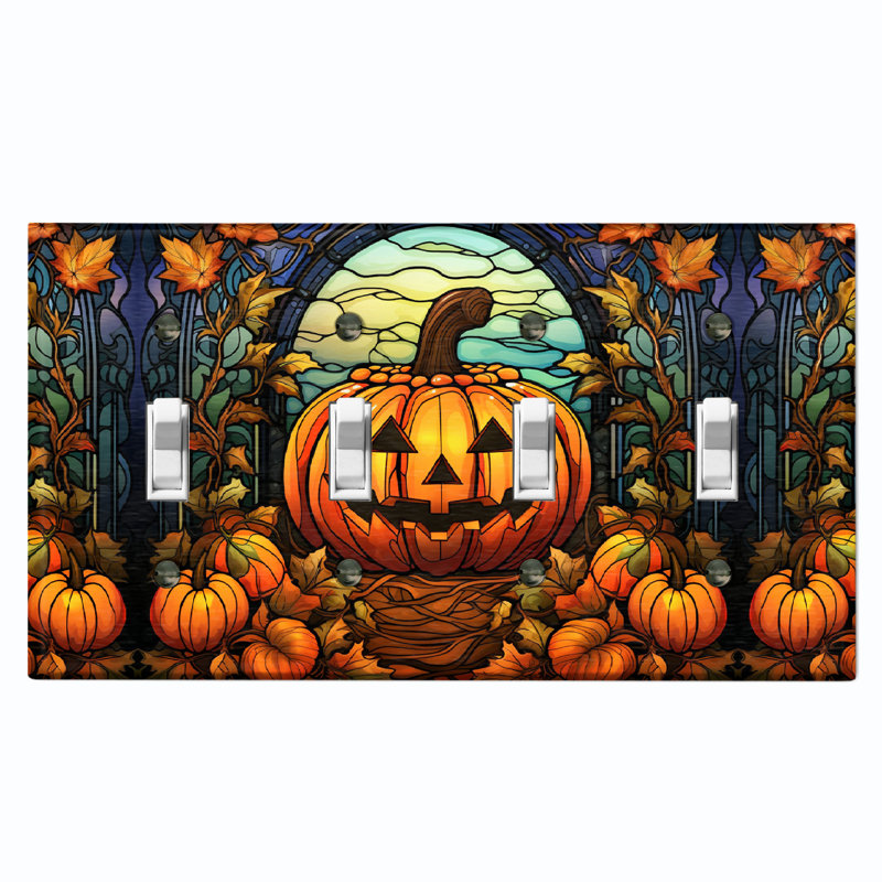 Figurine murale d'Halloween festive et citrouille d'Halloween