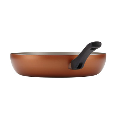 Farberware Performance Aluminum Nonstick Deep Frying Pan / Skillet, 12 Inch, Copper