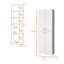 Garde-manger avec 4 portes et 5 tablettes cachées-1090234420