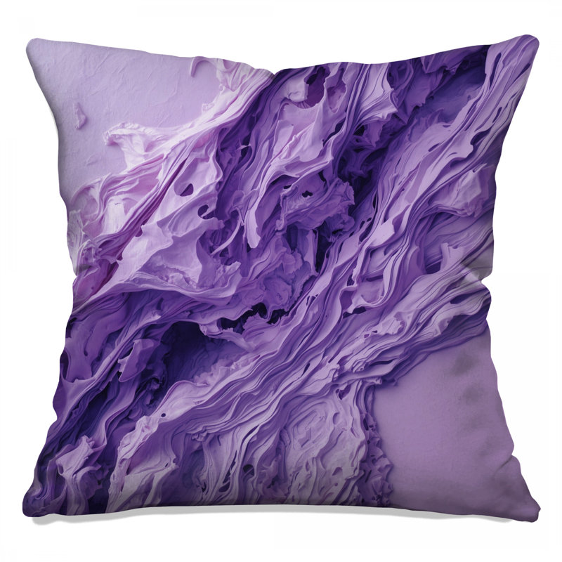 Coussins décoratifs mauves, 14 X 14 pouces