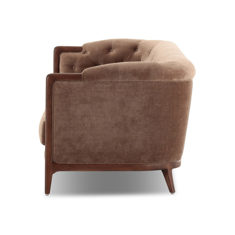 Ellsworth 91" Rolled Arm Sofa, 29.75" H x 91" W x 36" D, Altair Mushroom