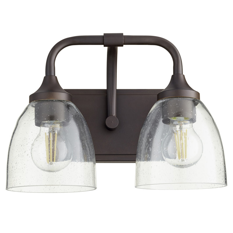 Éclairage de coiffeuse à intensité variable Currie, Bronze huilé, 2 lumières