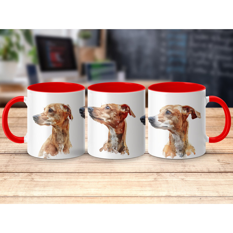 Ceramic Coffee Mug, 1, Red
