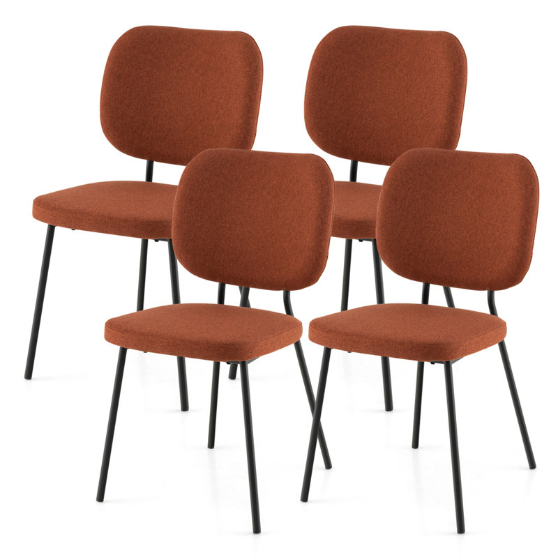 Chaise de salle à manger Khristie, Orange