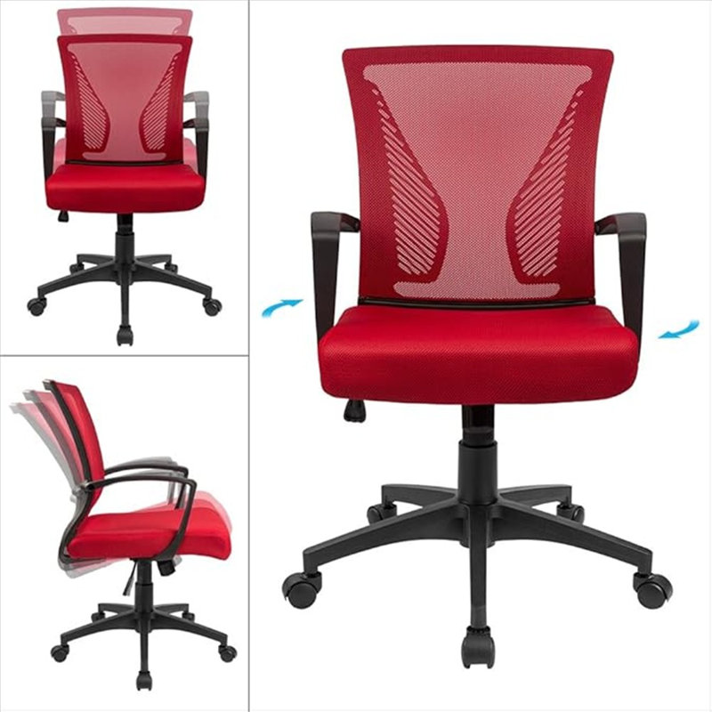 Fauteuil de bureau Furmax, Rouge