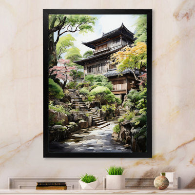 " Asian Art Zen Garden I " Color Photography Print