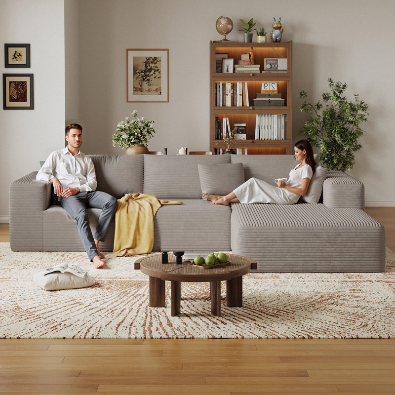 Canapé modulaire 108 po Cloud , Oui, Tanné