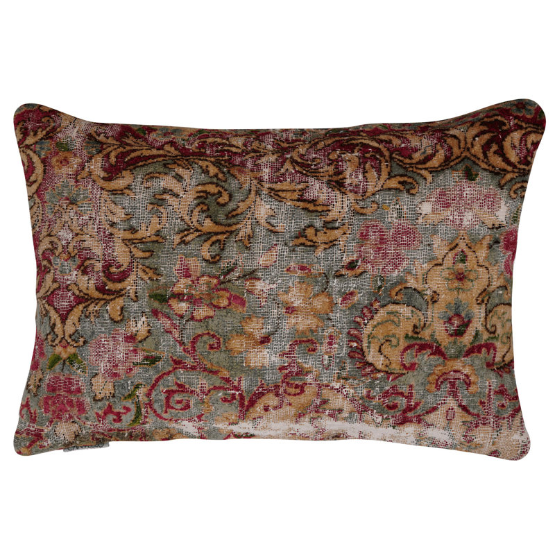Housse de coussin rectangulaire 100% laine