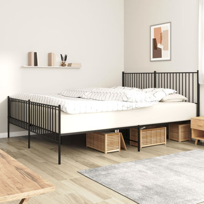 Metal Bed Frame, Heavy-Duty, No Mattress