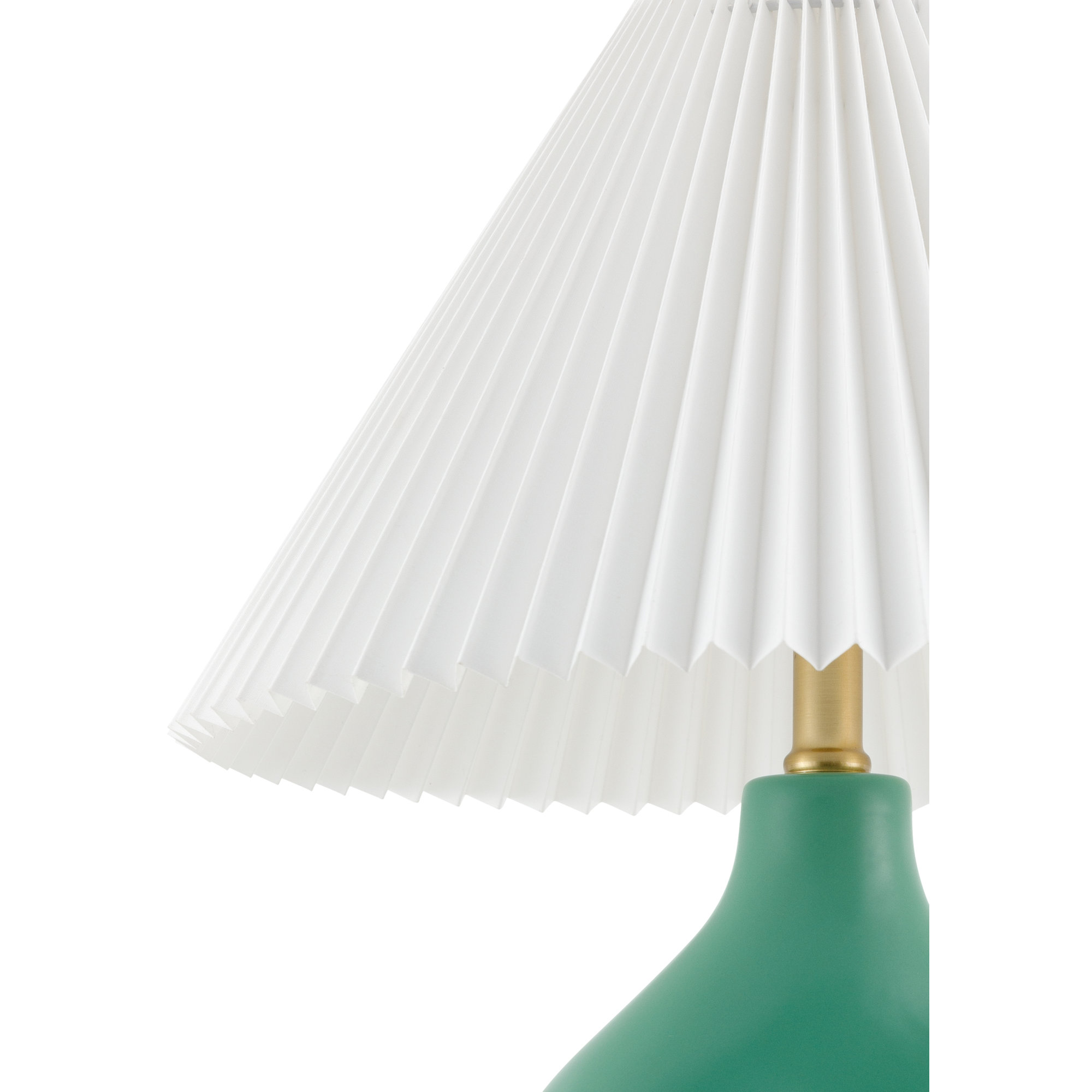 Celes Table Lamp, White, Green