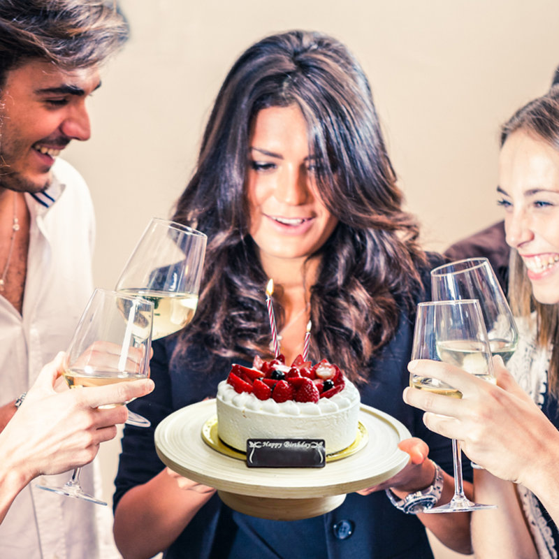  13 Inch Cake Stand Set with Knife and Spatula