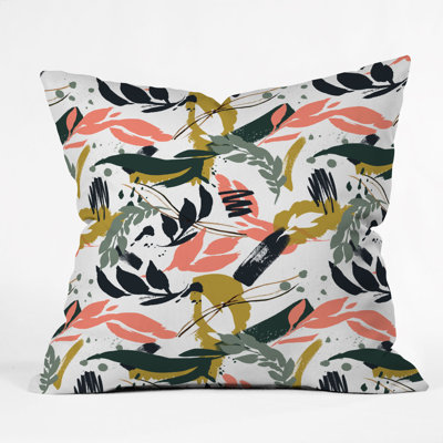 Marta Barragan Camarasa Brushstrokes Indoor/Outdoor Throw Pillow