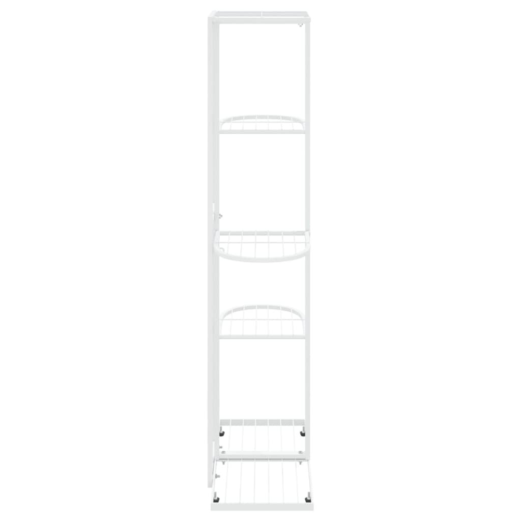 Vidaxl 5-Floor Flower Stand White Metal Indoor Flower Plant Display Shelf Rack - Image 2