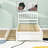 Twin Size Wooden Platform Bed with Trundle-704246328