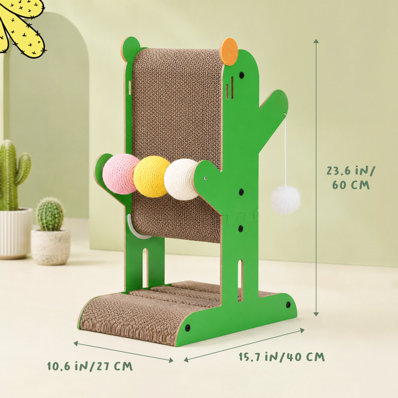  Desert Bloom Cactus Scratching Post