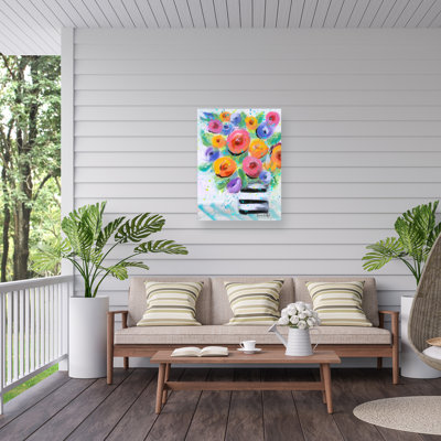 Karrie Evenson Floral S-2 Outdoor  Canvas