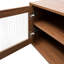 Armoire de comptoir avec tablettes à 2 niveaux et portes en verre