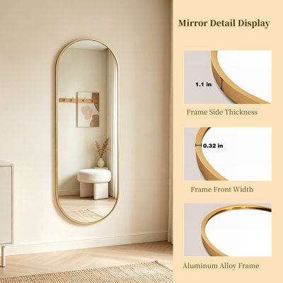 Oval Leaning Mirror