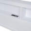 Lit de jour en bois avec 2 tiroirs, lit de jour avec tablette de rangement et ports de chargement USB, blanc