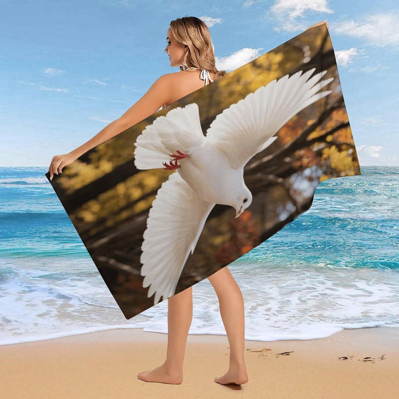 Serviette de plage à séchage rapide en microfibre, 36 x 72 po