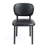 Set of 2 Beren Upholsterd Fabric Dining Chair with Iron Legs-1783507056